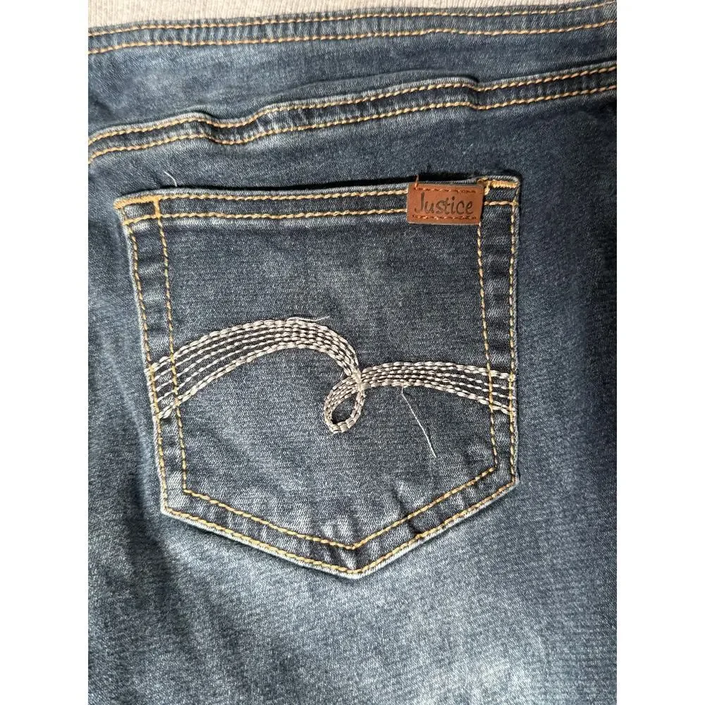 Justice Y2K Girls Size 16 1/2 Jeans Simply Low Jegging